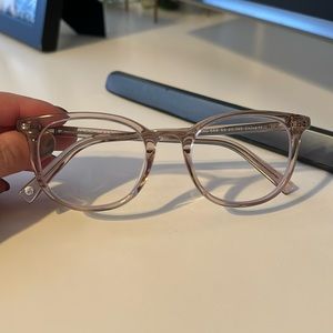 Warby Parker Durand blue light glasses - women’s, color rose water